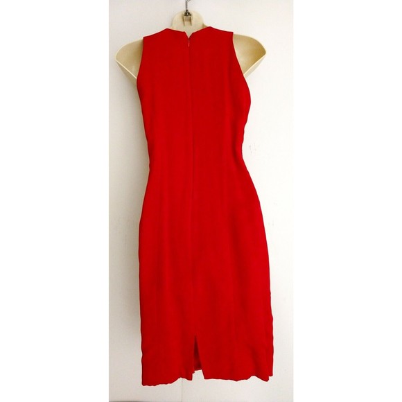 Opalis Vintage Red Cocktail Dress Sequins Beads A Line Size 2 - Picture 5 of 8